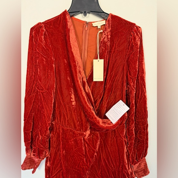 MELLODAY Women's Velvet Cocktail Dress Size M - Picture 2 of 6